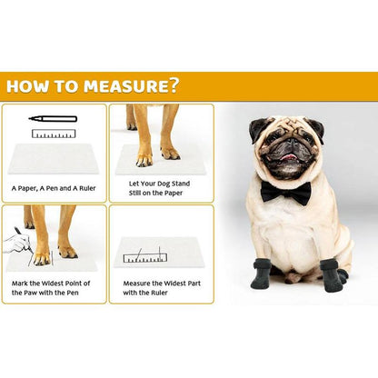 Adjustable Breathable Dog Shoes 4 Count Set Waterproof Non-Slip Pet Socks for Large Medium Dogs Outdoor Sports Rubber Material Kiadog Shoe