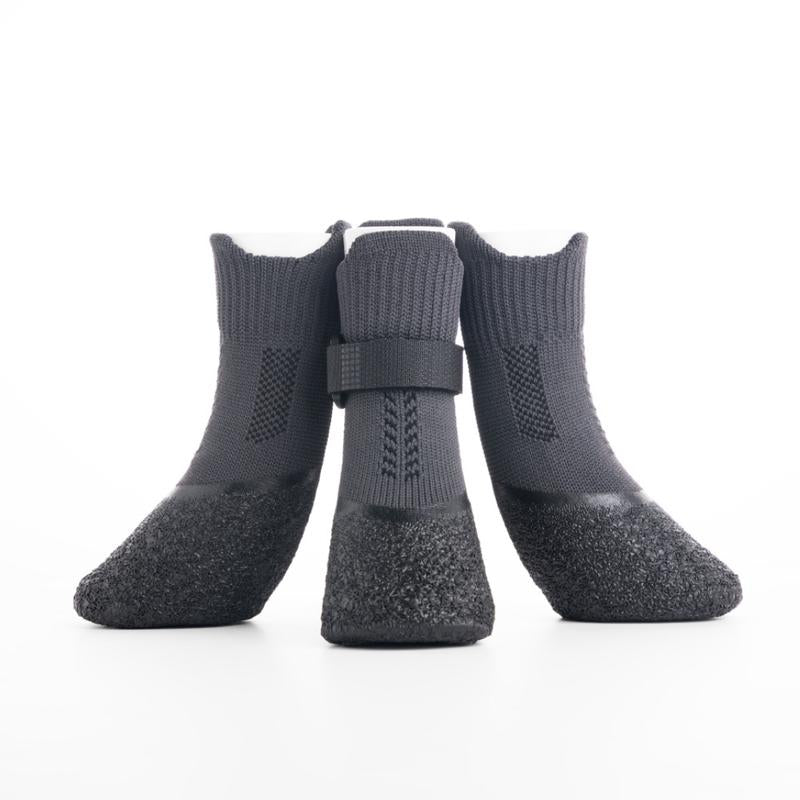 Adjustable Breathable Dog Shoes 4 Count Set Waterproof Non-Slip Pet Socks for Large Medium Dogs Outdoor Sports Rubber Material Kiadog Shoe
