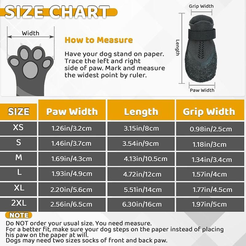 Adjustable Breathable Dog Shoes 4 Count Set Waterproof Non-Slip Pet Socks for Large Medium Dogs Outdoor Sports Rubber Material Kiadog Shoe
