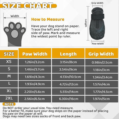 Adjustable Breathable Dog Shoes 4 Count Set Waterproof Non-Slip Pet Socks for Large Medium Dogs Outdoor Sports Rubber Material Kiadog Shoe