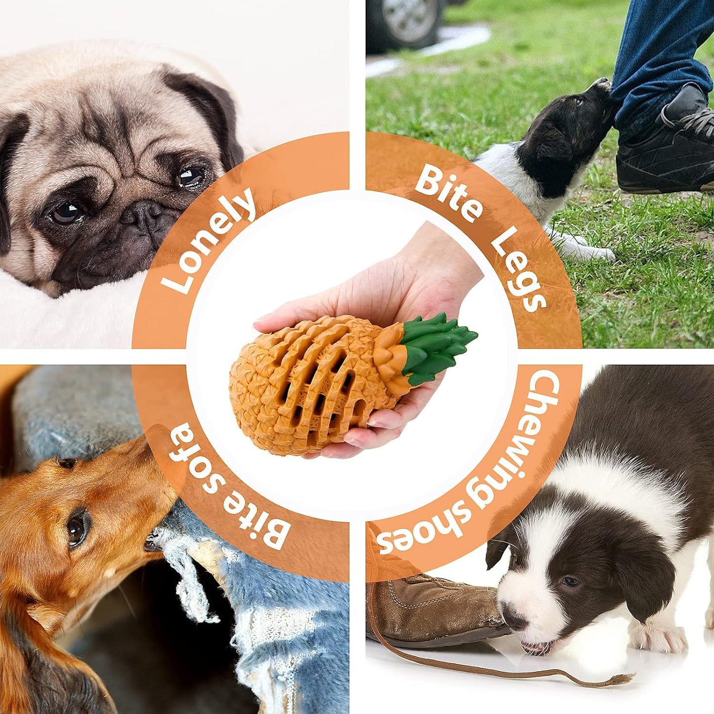 Upgrade Tough Durable Dog Toys for Aggressive Chewers Heavy Chewers Large Breed.Indestructible Dog Toys for Small Medium Large Dogs.Puppy Toys.L